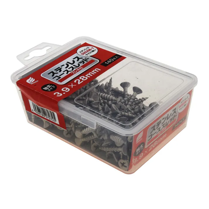 WING ステンレスコーススレッド フレキ付 3.9×28mm 140入