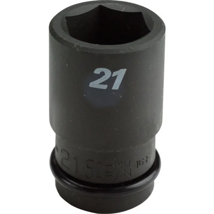 【CAINZ-DASH】フラッシュツール インパクト用セミロングソケット 6角 差込角12.7mm 対辺19mm 1/2WA-19【別送品】