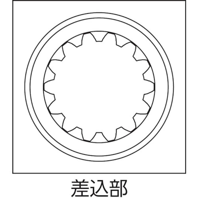 【CAINZ-DASH】フラッシュツール ＮＯ．５　スプライン　ソケット　差込＃５スプライン　対辺４１ｍｍ SSW-41【別送品】