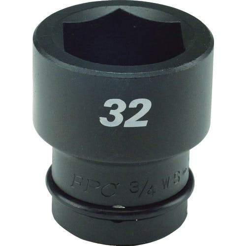 フラッシュツール インパクト ショート ソケット 差込角19mm 対辺32mm 1.1/4 3/4WS-32 インパクト用ソケット フラッシュツール インパクト ショート ソケット 差込角19mm 対辺32mm 1.1/4 3/4WS-32 インパクト用ソケット