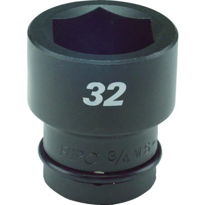【CAINZ-DASH】フラッシュツール インパクト ショート ソケット 差込角19mm 対辺38mm 1.1/2 3/4WS-38【別送品】