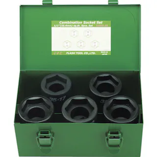 【CAINZ-DASH】フラッシュツール インパクト コンビソケット セット 差込角25.4mm 5pc 8WBQ-S5【別送品】