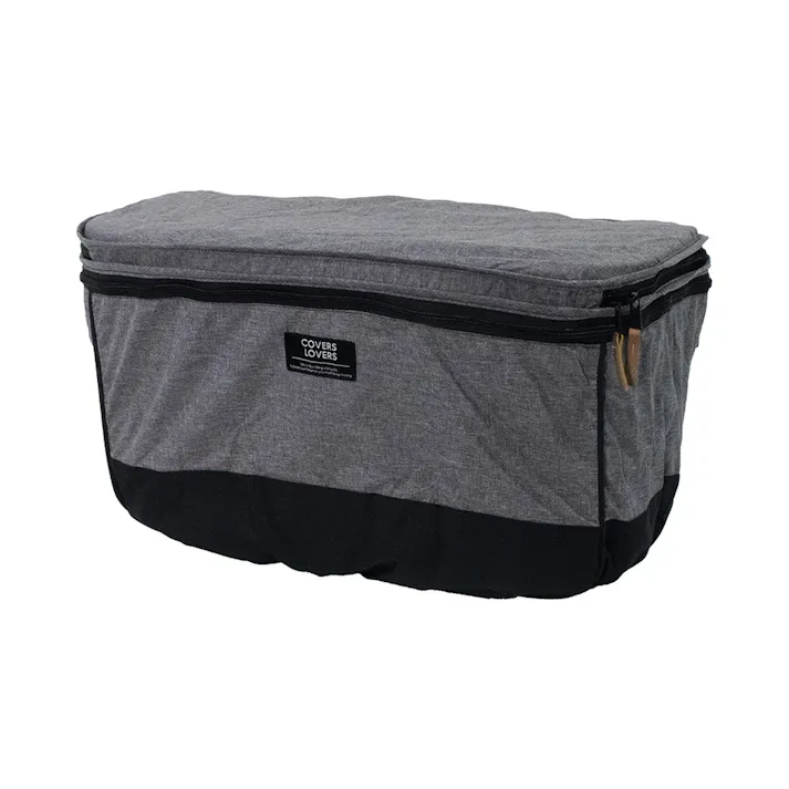 COVERS LOVERS4 2段式前カゴカバー ワイドカゴ用 杢グレー