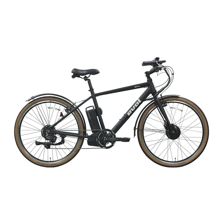 【自転車】電動アシスト自転車 EVOL-GNU エヴォル ヌー 27.5型 ETY79A ツヤケシブラック