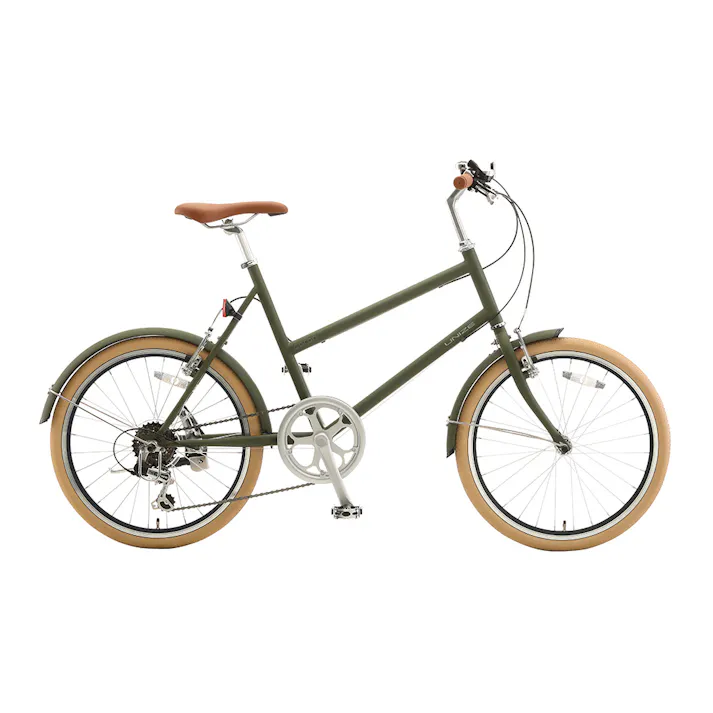 【自転車】UNIZE ミニベロ CORON コロン 20インチ 外装6段 UCO06A マットグリーン