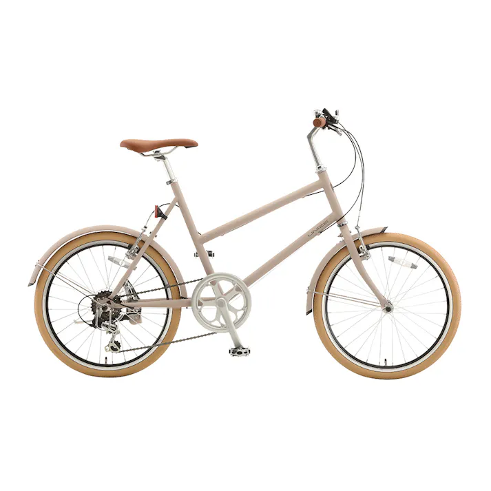 【自転車】UNIZE ミニベロ CORON コロン 20インチ 外装6段 UCO06A マットモカベージュ2