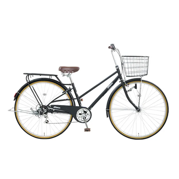 【自転車】Beleg Town ベレッグタウン 27インチ 外装6段 BET76C ツヤケシブラック