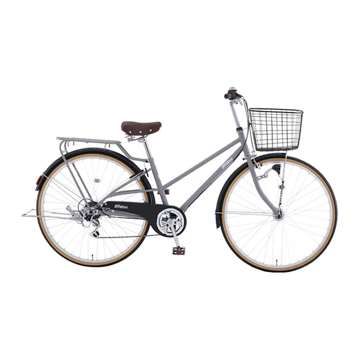 【自転車】Beleg Town ベレッグタウン 27インチ 外装6段 BET76C マットグレー