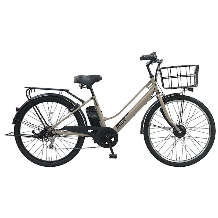 電動アシスト自転車 evol GTKW エヴォル GTKW 26インチ 6段変速 EGK66A マットモカベージュ