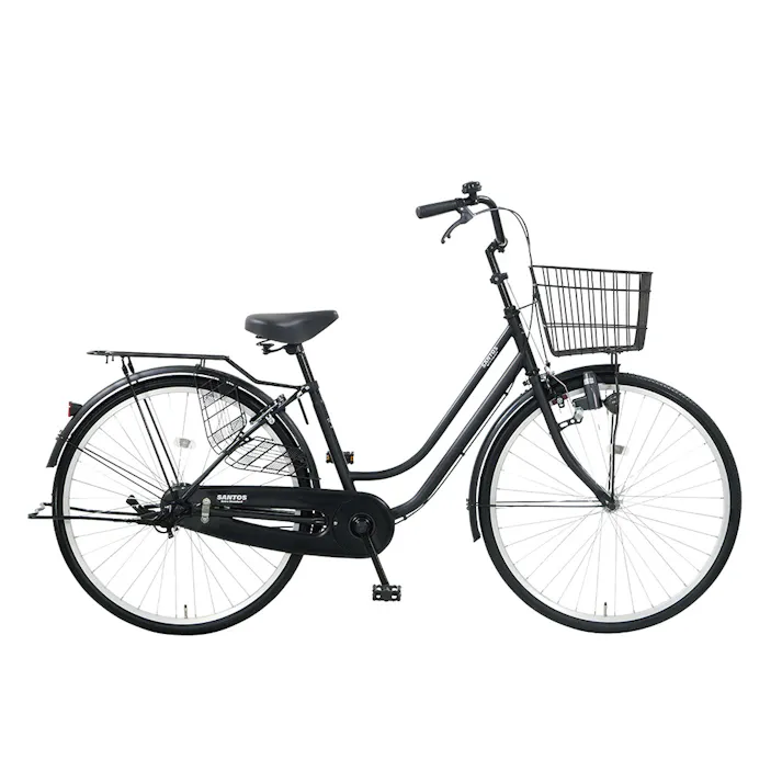【自転車】シティサイクル サントス26 26インチ STS26D ツヤケシブラック
