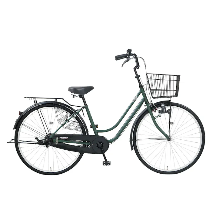 【自転車】シティサイクル サントス26 26インチ STS26D マットオリーブドラブ