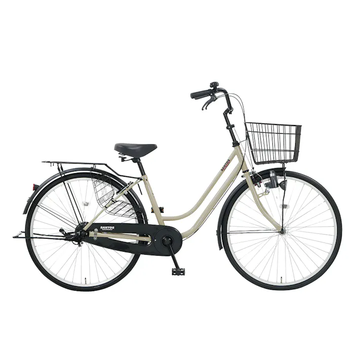 【自転車】シティサイクル サントス26 26インチ STS26D ミルクホワイト
