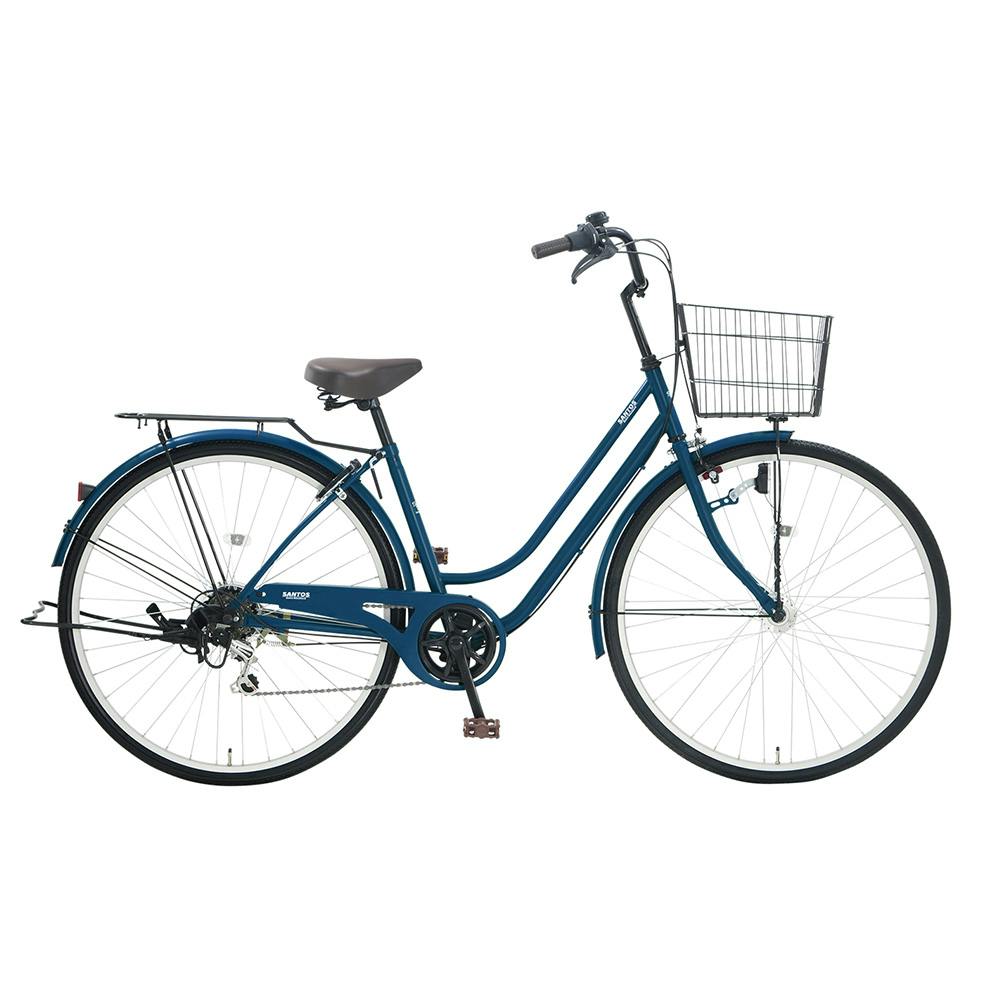 【自転車】santos サントス 27インチ 6段変速 STD76D マットインディゴブルー
