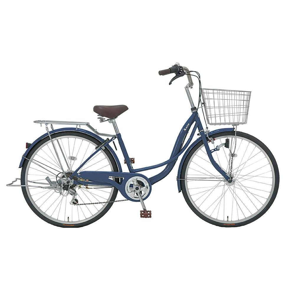 【自転車】26年モデル NORNO ノルノ AULA AUR66A 26インチ 6段変速 マットシルクネイビー