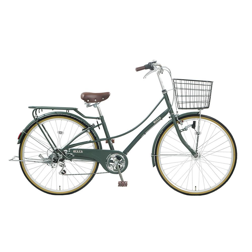 【自転車】26年モデル NORNO ノルノ ベレッグ BES66D 26インチ 6段変速 マットオリーブドラブ