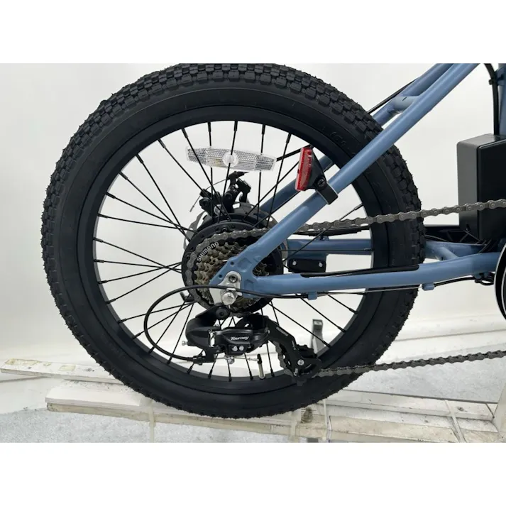 電動アシスト自転車 evol AERITH エヴォル エアリス 20インチ 外装7段 マットブルーグレー EAE07B