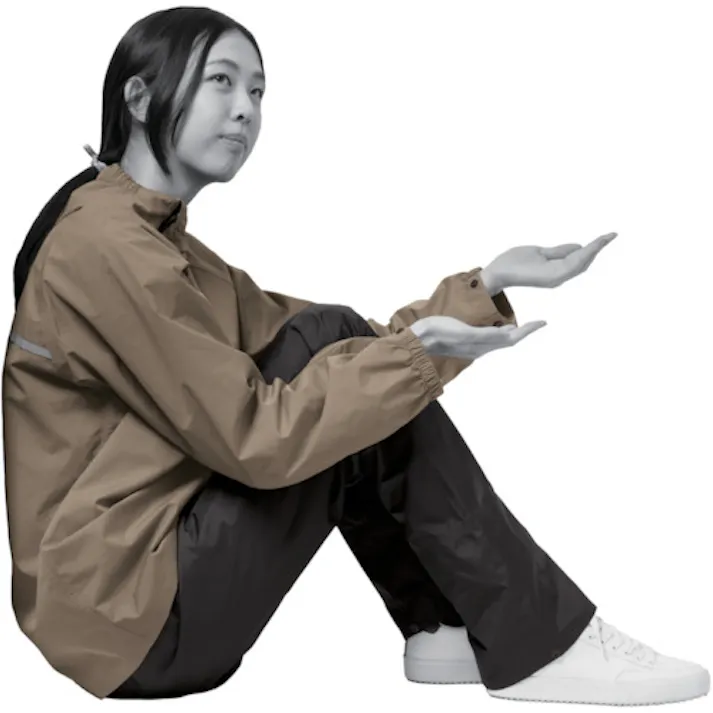 【CAINZ-DASH】マック さりげないレインウェアセットアップ ベージュ 4L AS-6700-BE-4L【別送品】