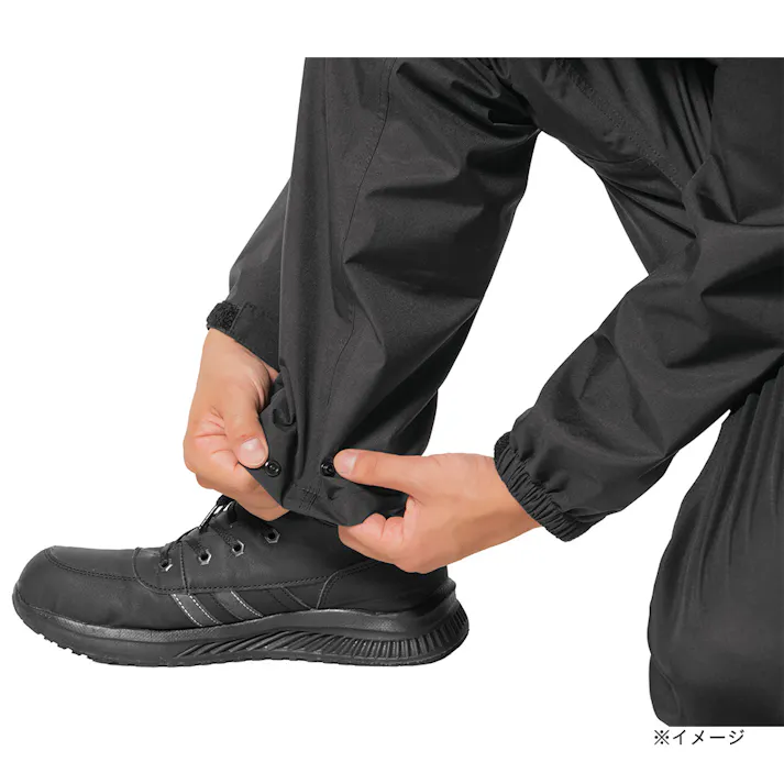 フレックスフィットレインスーツ ブラック 5L