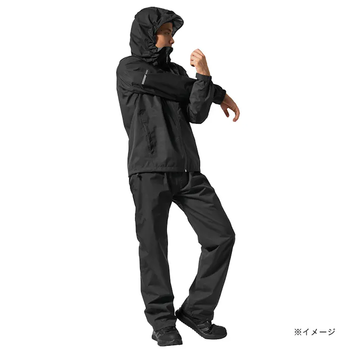 フレックスフィットレインスーツ ブラック 5L