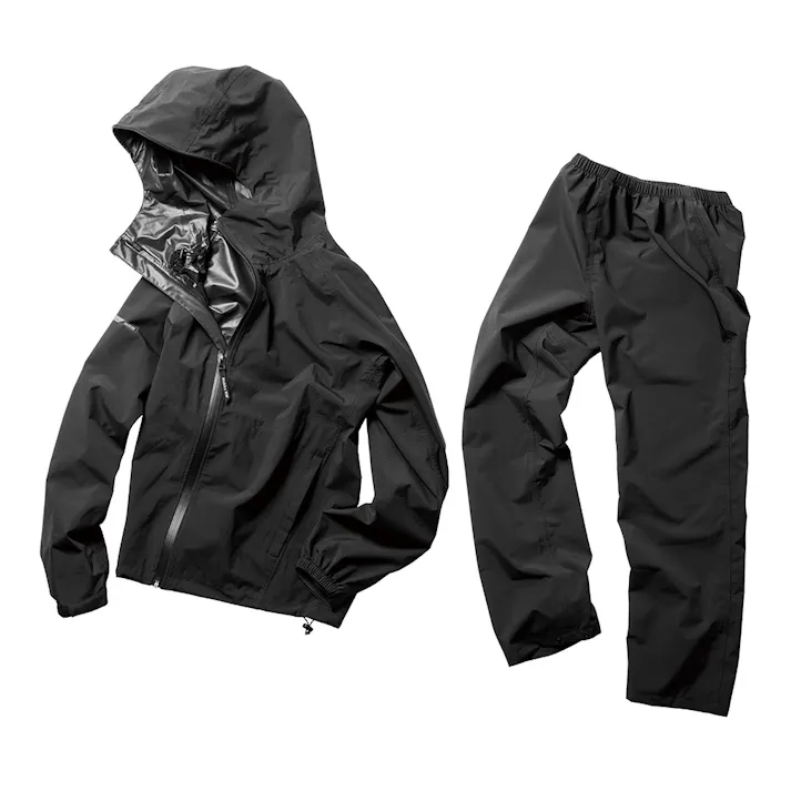 フレックスフィットレインスーツ ブラック 5L