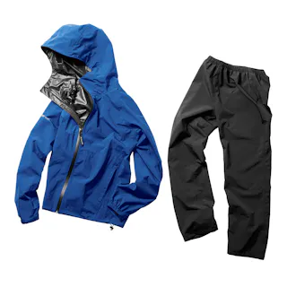 フレックスフィットレインスーツ ブルー EL