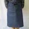 #253 デニム腰下エプロン 共紐 F
