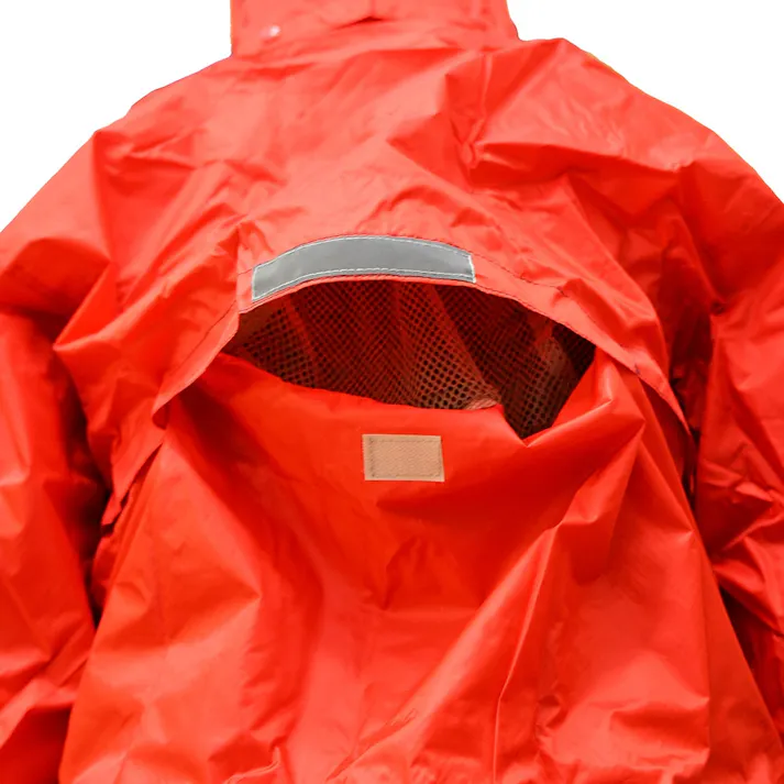ハイブリッドレインスーツ レッド L