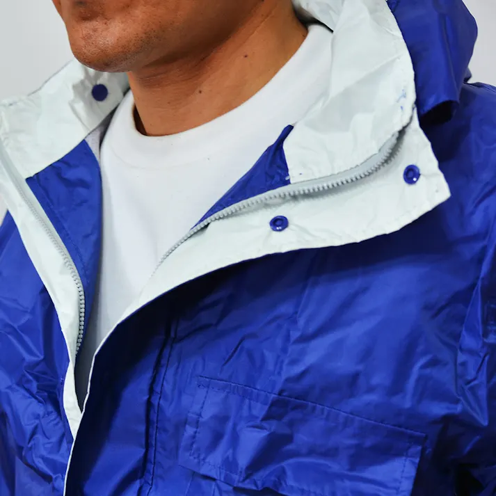 透湿 バリューレインスーツ ネイビーLL 7705