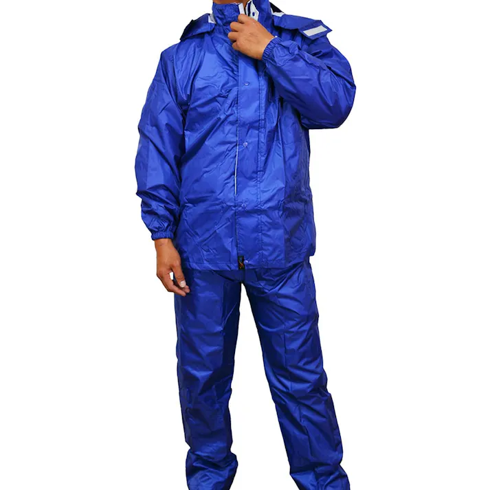 透湿 バリューレインスーツ ネイビーLL 7705