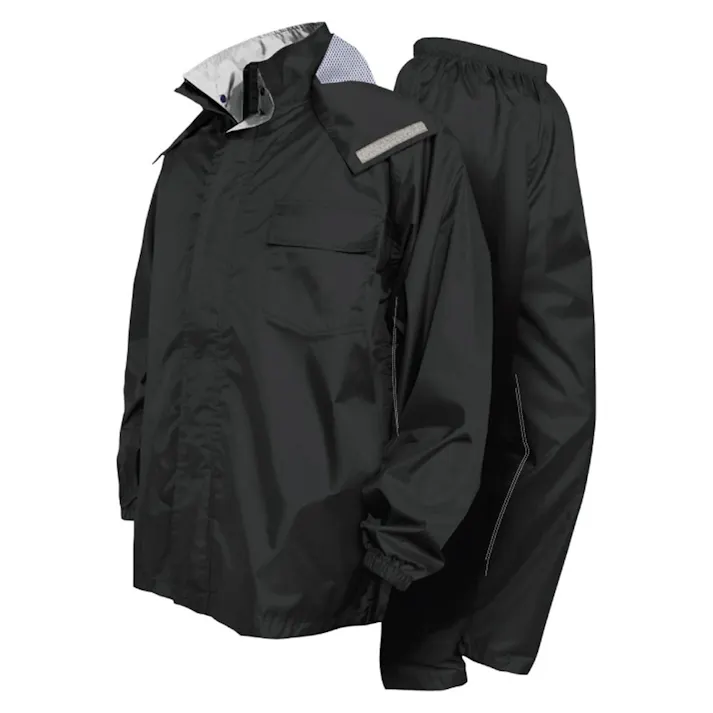 透湿 バリューレインスーツ ブラック M 7705