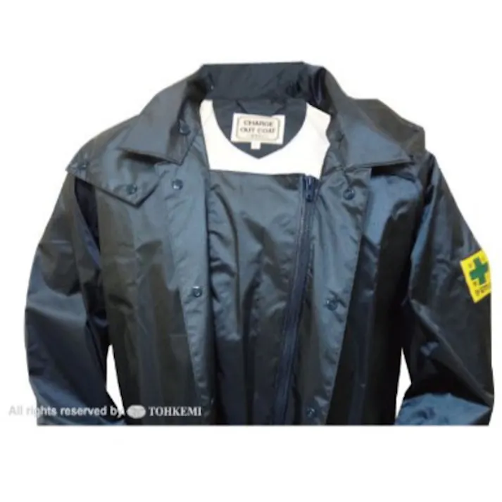 【CAINZ-DASH】トオケミ 制電対応レインスーツ チャージアウトレインスーツ ネイビー 3L 49000-3L【別送品】