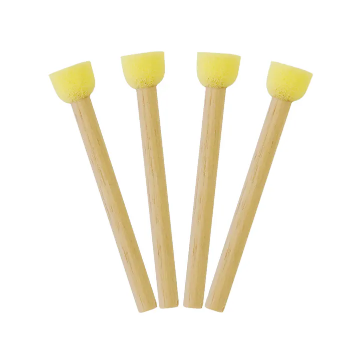 スポンジステンシルブラシ 10m/m 4本セット