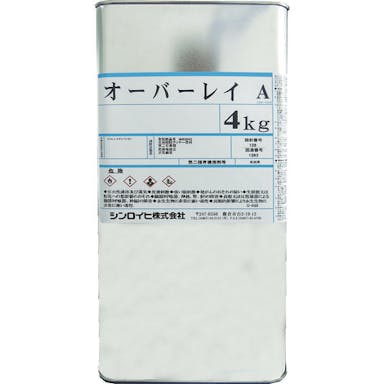 【CAINZ-DASH】シンロイヒ 蓄光塗料　オーバーレイＡ　４ｋｇ　クリヤー 2000T4【別送品】