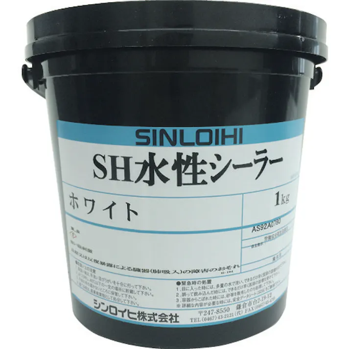 【CAINZ-DASH】シンロイヒ 路面用塗料 SH水性シーラー ホワイト 1kg 20027M【別送品】
