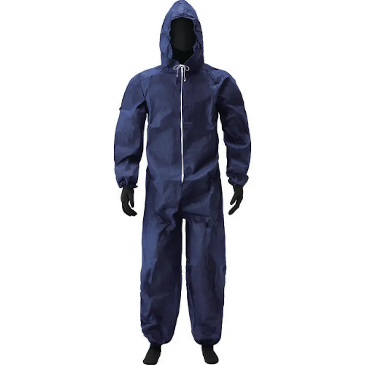 【CAINZ-DASH】アゼアス 使い捨て保護服 PP続服 AZ WORK 紺色 LL AZ WORK1000K-LL【別送品】