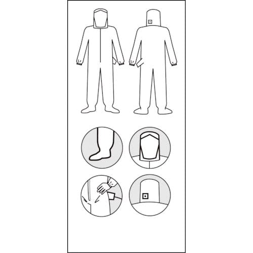 CAINZ-DASH】アゼアス タイベック（R）製 PEコートエアラインスーツ