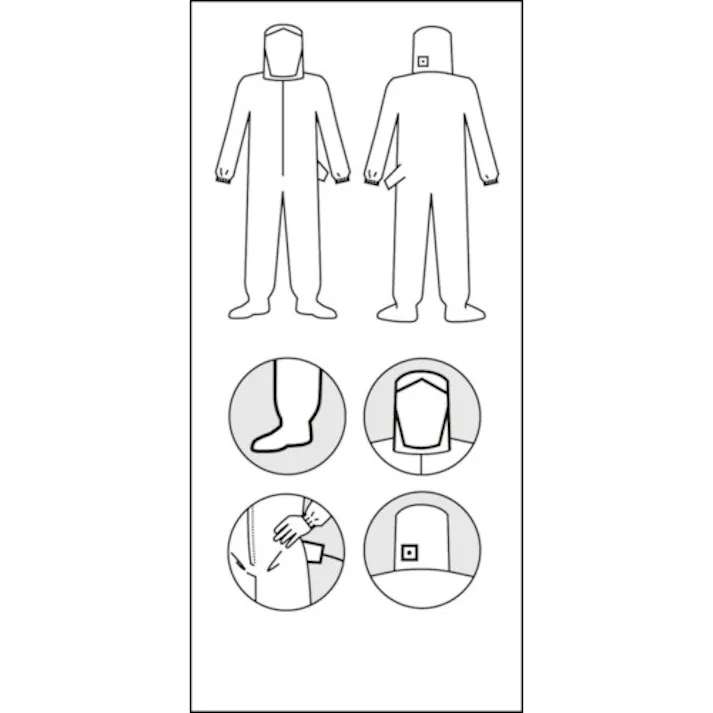 【CAINZ-DASH】アゼアス タイベック(R)製 PEコートエアラインスーツ 55373 M 55373-M【別送品】