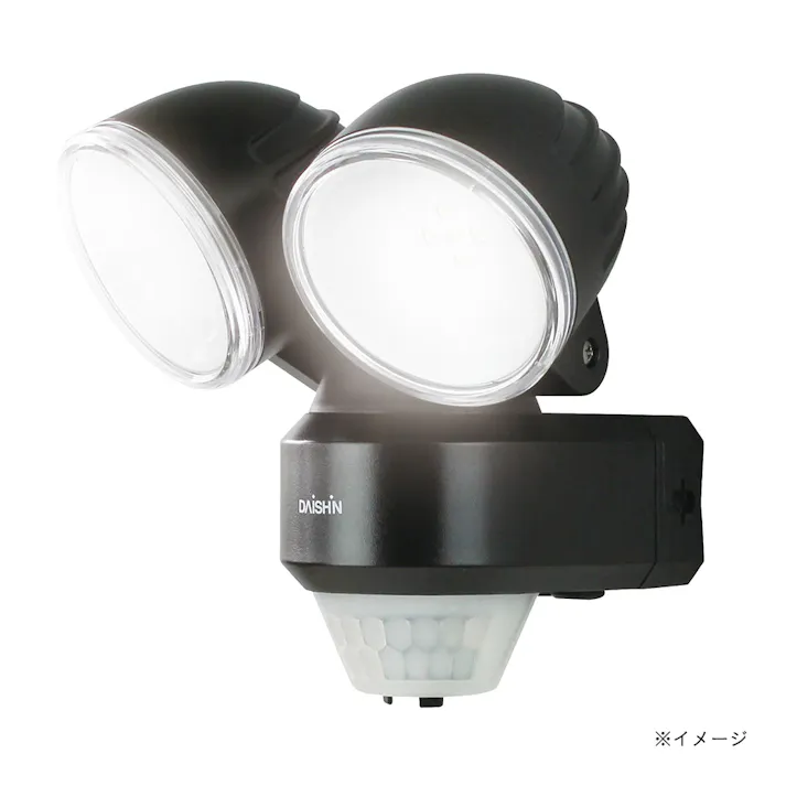 LEDスタンダードセンサーライト2灯式 500lm DLA-N4T200