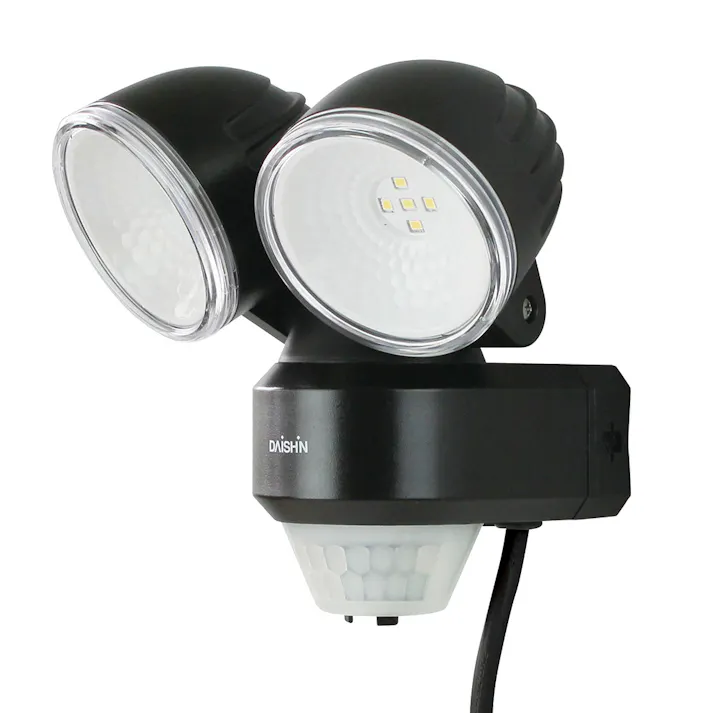 LEDスタンダードセンサーライト2灯式 500lm DLA-N4T200