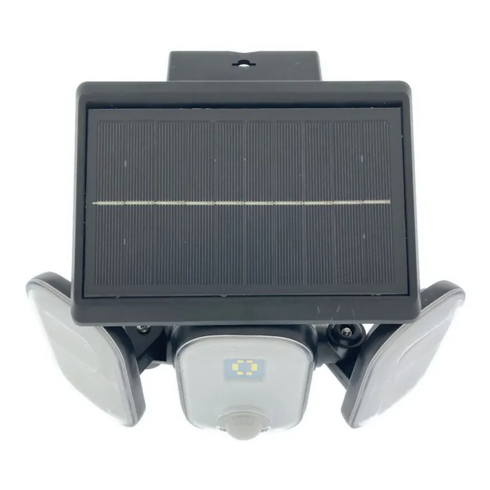2WAY充電式センサーライト ソーラー式3灯 DLS-11T300CZ 防犯 太陽光/USB充電式 赤外線探知 防雨構造 約1000ルーメン