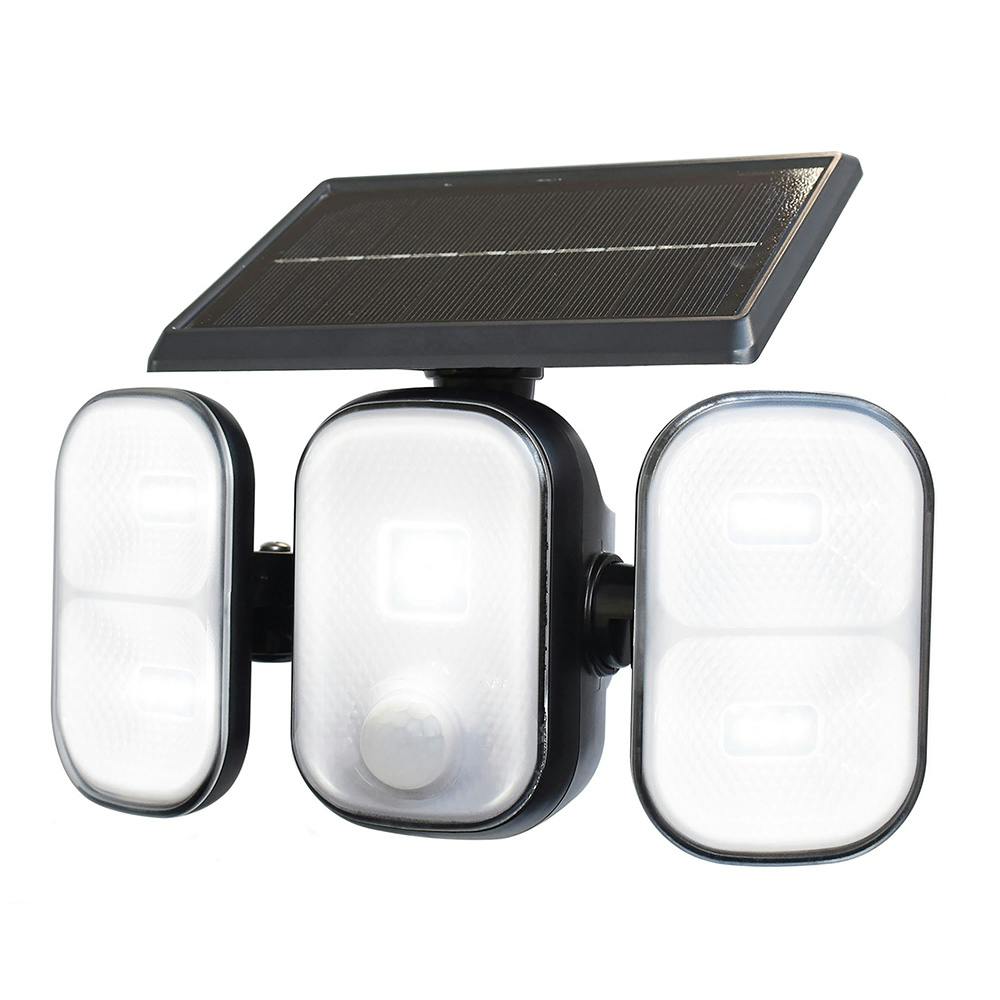 2WAY充電式センサーライト ソーラー式3灯 DLS-11T300CZ 防犯 太陽光