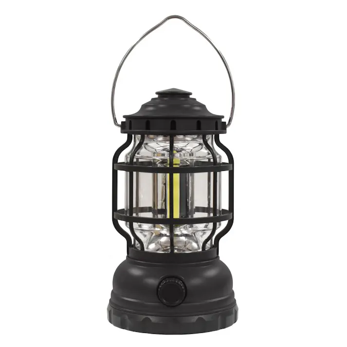 アウトドアLEDミニランタン 乾電池式 ブラック