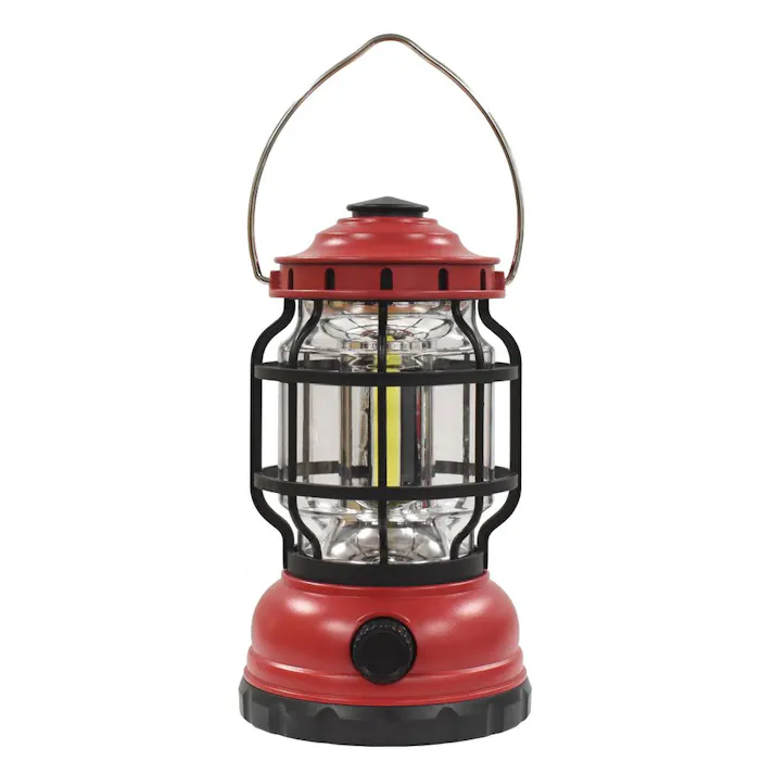 アウトドアLEDミニランタン 乾電池式 レッド