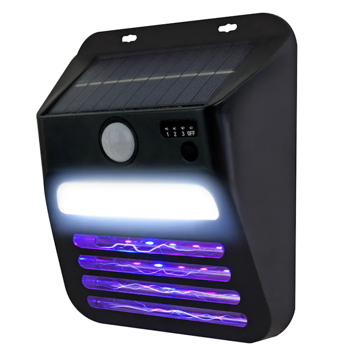 電撃殺虫ソーラーセンサーライト DLS-WL007IK