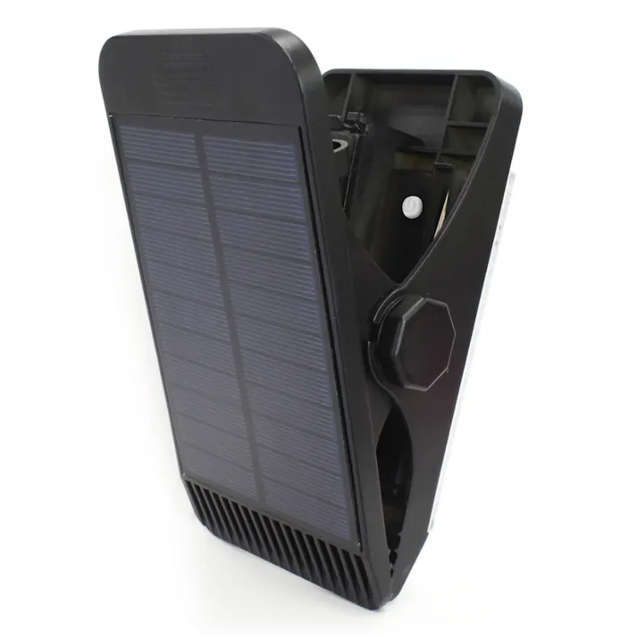 クリップ型ソーラーセンサーライト 400lm DLS-CP400