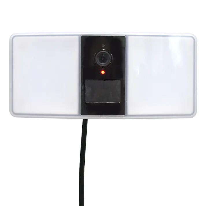 防犯カメラ付LEDセンサーライト 防犯カメラ 録画機能付きカメラ搭載 玄関・ガレージ設置 外出先スマホで映像確認可能 点灯時間3種切替可能