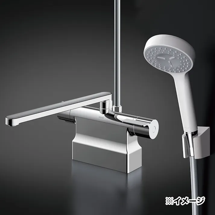 浴室用水栓金具 台付きサーモスタット混合水栓 コンフォートウエーブ TBV03423Z1 寒冷地用