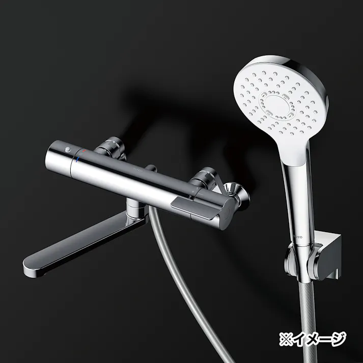 浴室水栓 壁付サーモスタット混合水栓 TBY01404ZA 寒冷地用