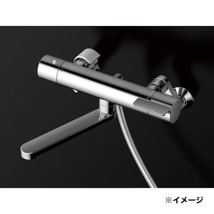 浴室水栓 壁付サーモスタット混合水栓 コンフォートウエーブ シャワーヘッドなし TBY01408JAV1 一般地用