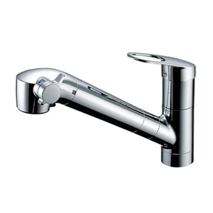 台付シングル混合栓 浄水器内蔵